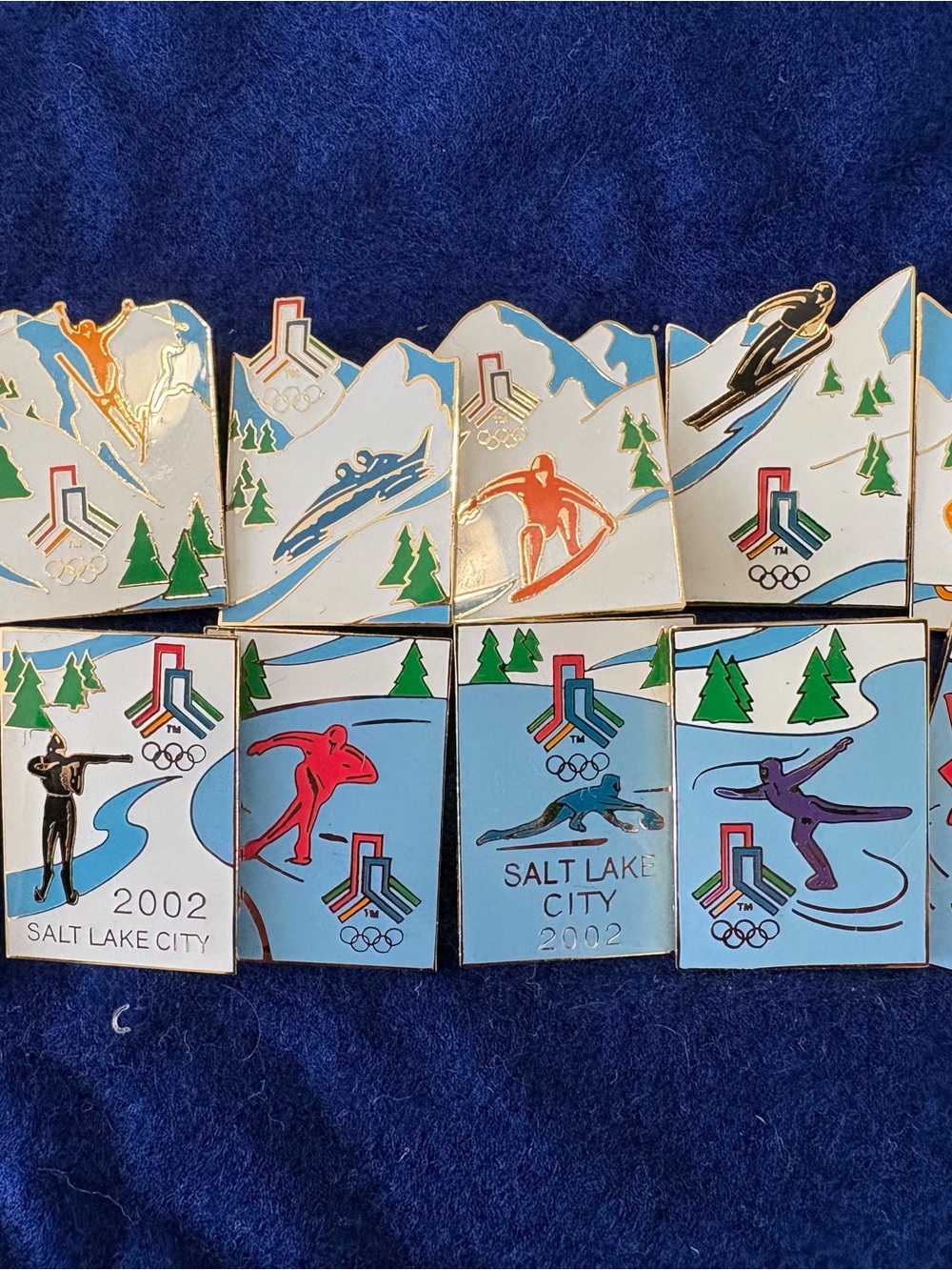 2002 Olympics Winter Games Salt Lake City Collector Pins